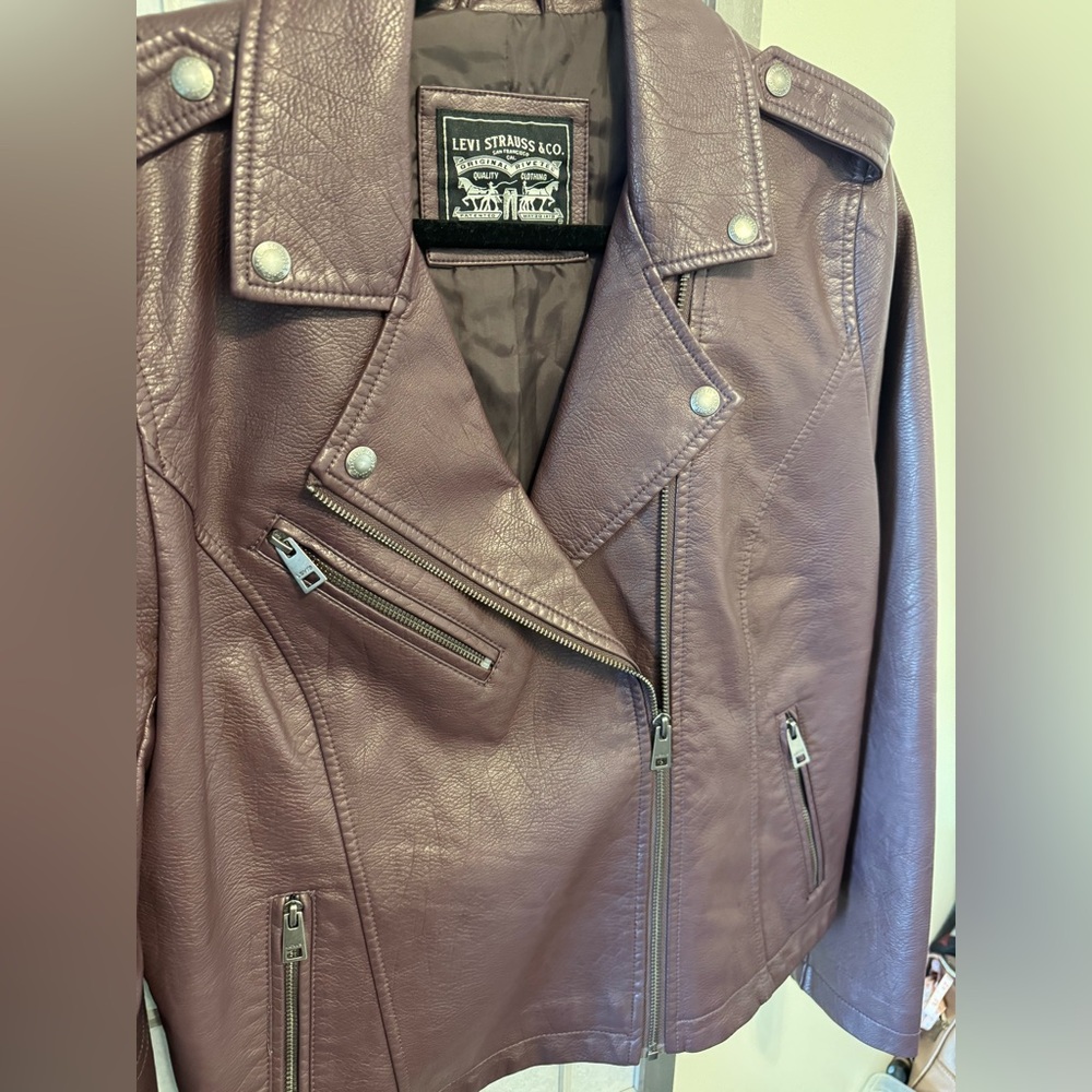 Levi's Women's Mauve Leather Jacket